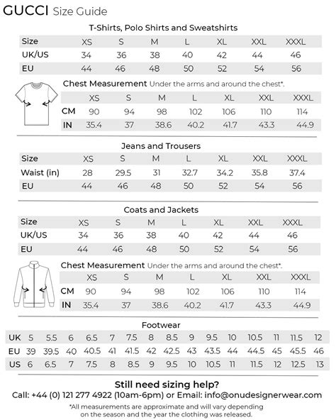 size guide gucci|Gucci shirt size chart.